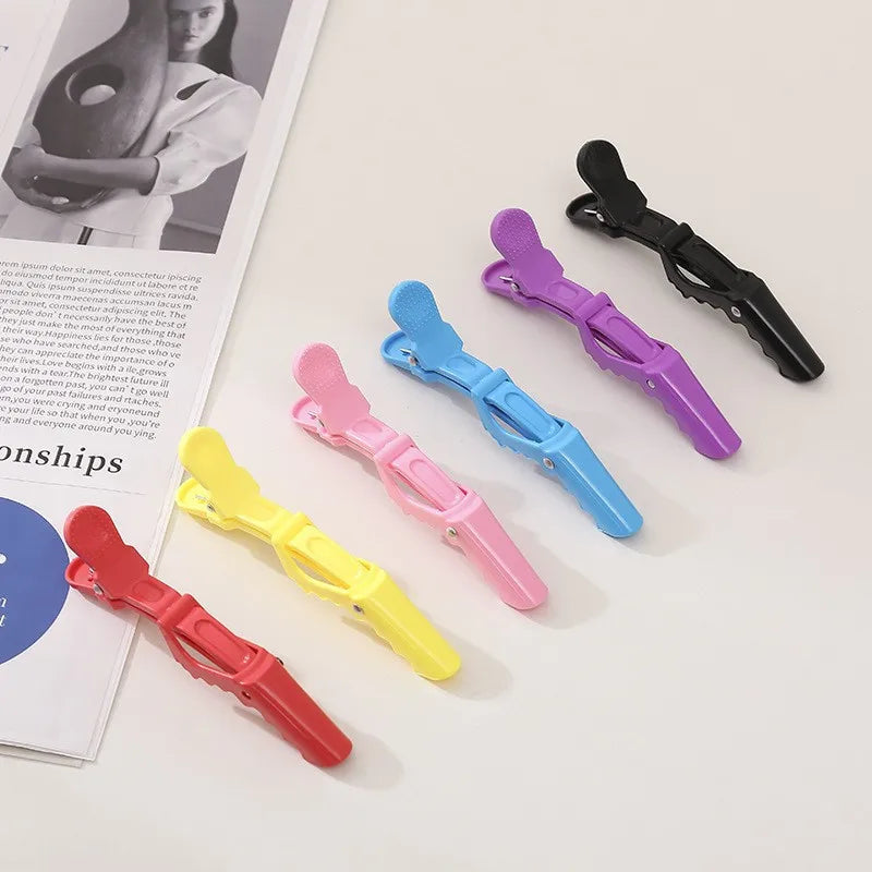 5PCS Alligator Hair Clip Hairdressing Clamps Plastic Hair Claw Hairpins Barber Clips for Salon Styling Tools Hair Accessories