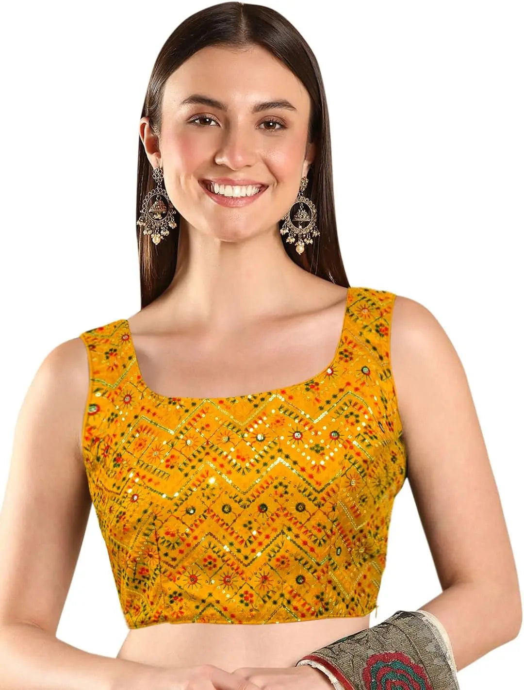 Sequin Embellished Saree Blouse for Women (B228-P)