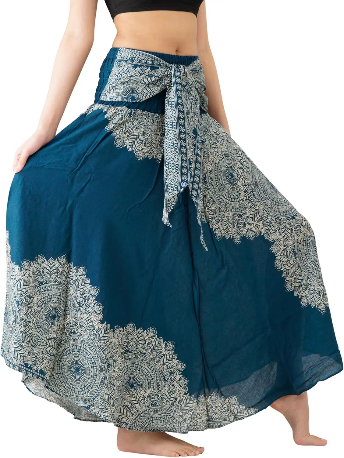 Long Skirts for Women Maxi Boho Skirt Floral Print