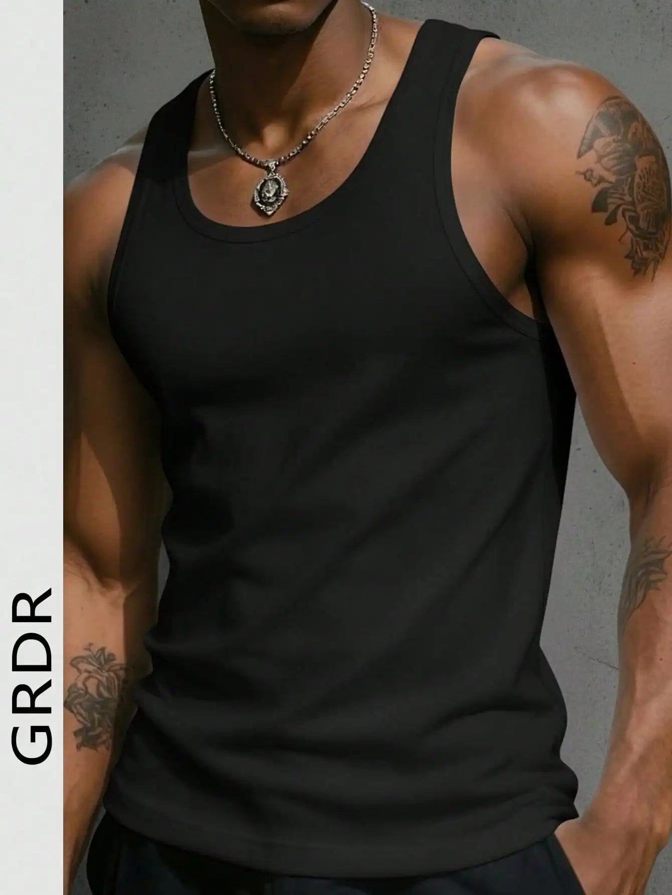 Men's Solid Color Tank Top Slim Fit U-Neck Sleeveless T-Shirt Basic Casual Vest For Men Gym Workout Summer Streetwear Tops