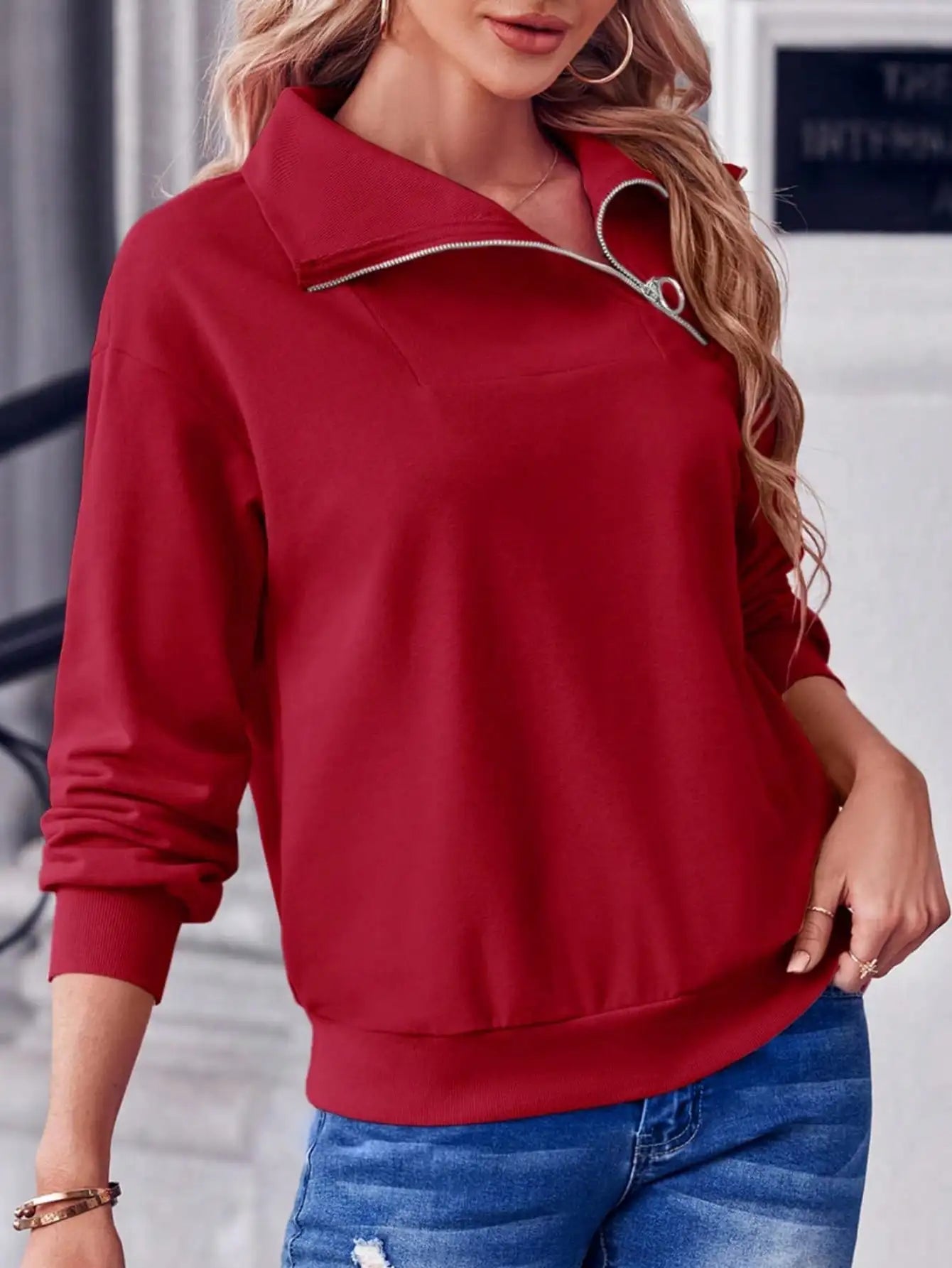 Y2K Aesthetic High Stretch Turtleneck Zipper Sweatshirt Oversized Pullover Winter Fleece Lined Gothic Streetwear Top122 sweaters