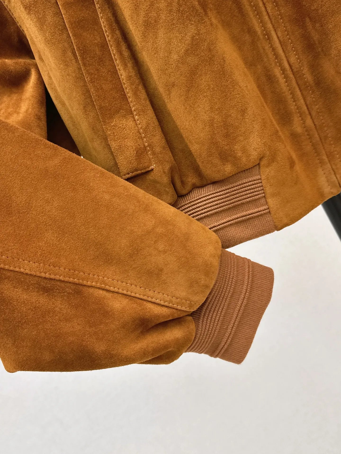 Women's Leather Long Sleeve Stand Collar Zipper Solid Color Jacket Fashionable Elegant Autumn Winter Top 26702135