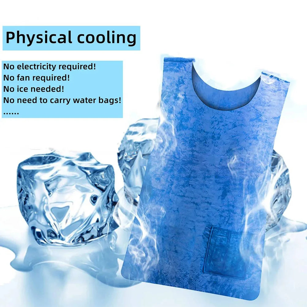 Summer Cooling Vest Lightweight Ice Cooling Vest Reusable Cool Vest Adjustable for Men Women for Cycling Running Outdoor Sports