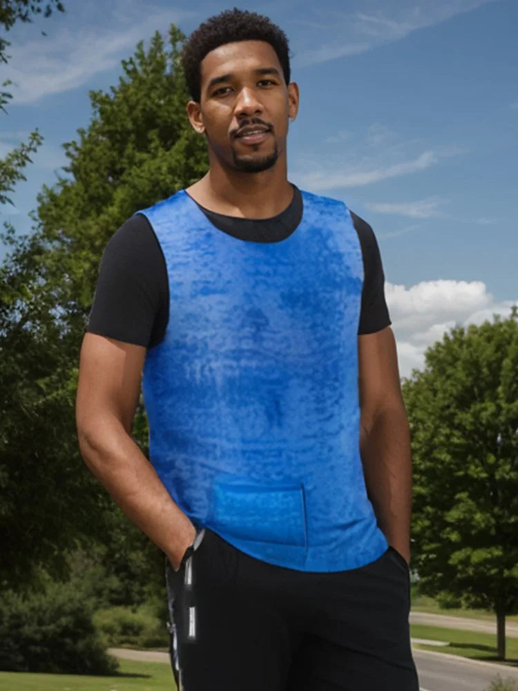 Summer Cooling Vest Lightweight Ice Cooling Vest Reusable Cool Vest Adjustable for Men Women for Cycling Running Outdoor Sports