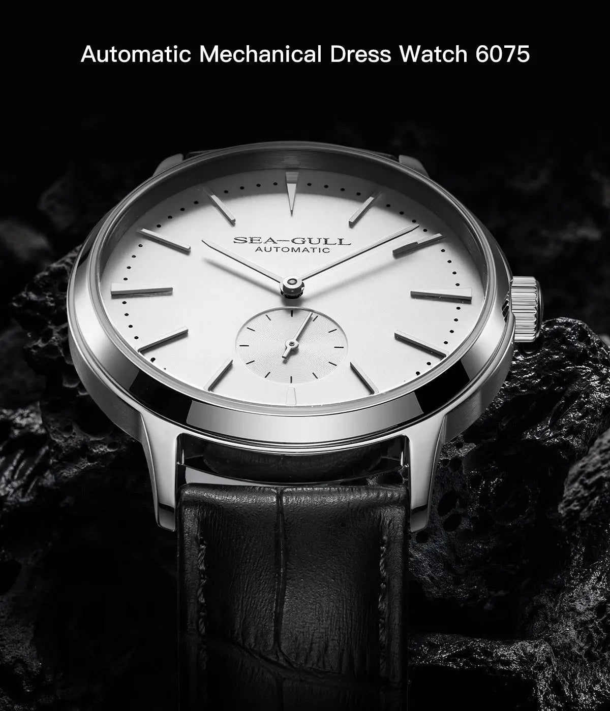 Seagull New Business Watch Men's Mechanical Wristwatches 50m Waterproof Leather Valentine Male Watches