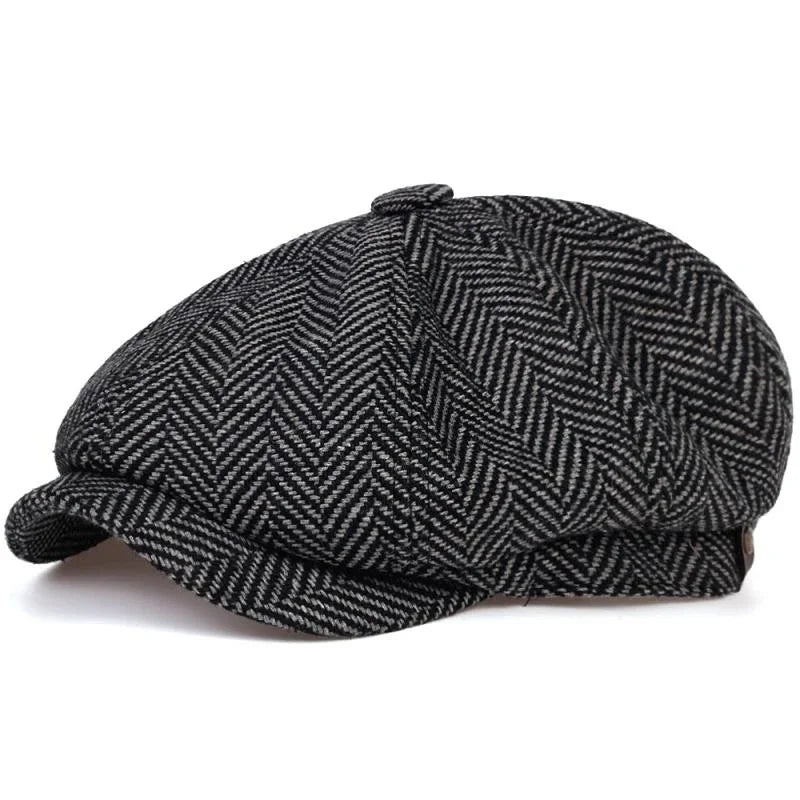 Classic Hat for Men Caps Vintage Retro Tweed Peaky Blinders Beret Hat Flat Peaked Cap Street Hats for Women Men