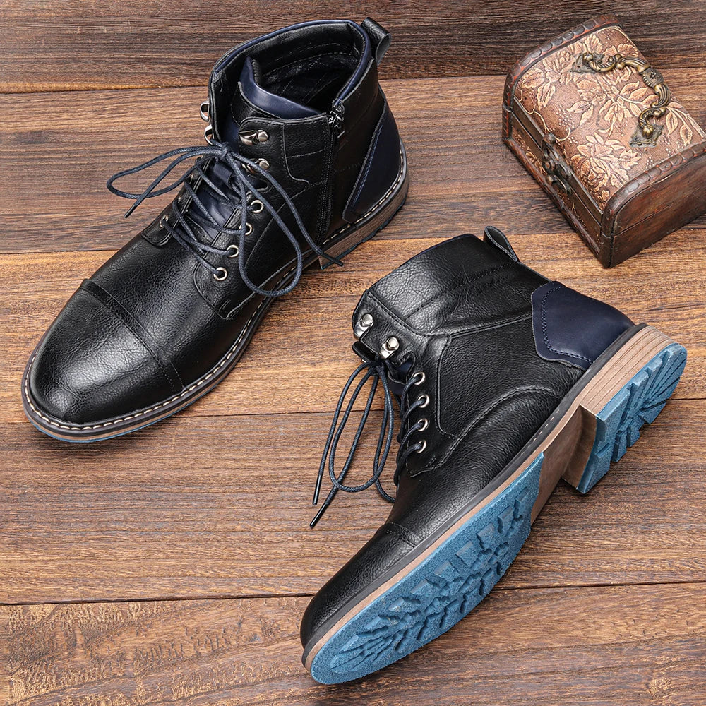 Size 8~13 Men Boots Fashion Brand Comfortable Ankle Boots For Men