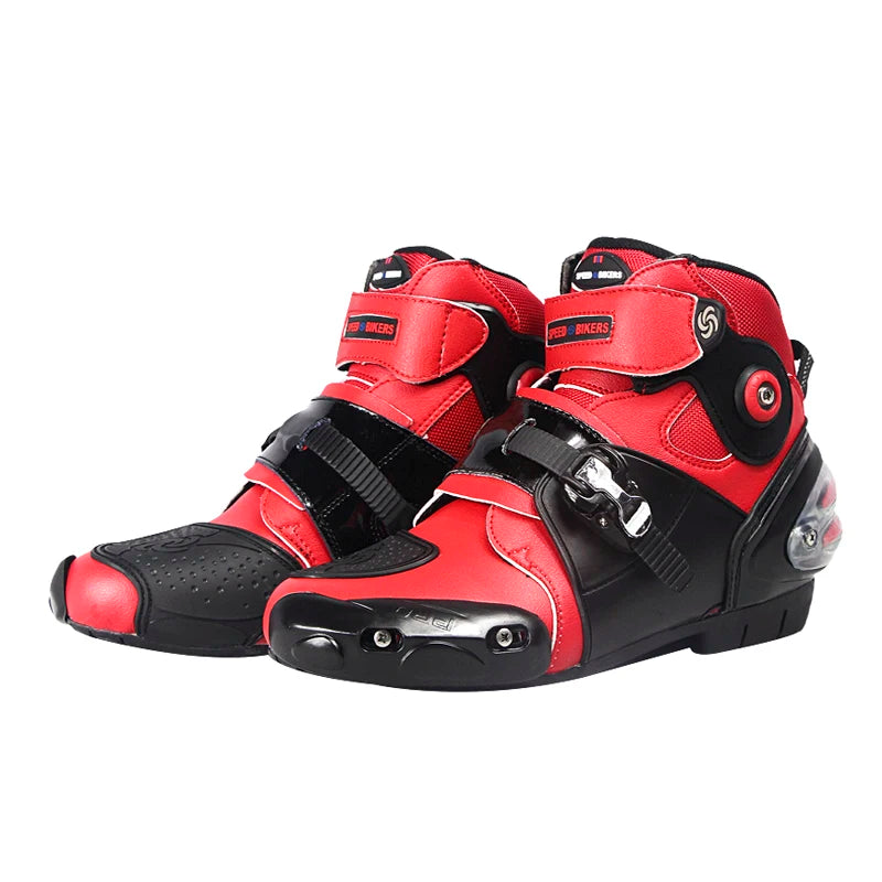 Men’s Motorcycle Shoes, Breathable, Casual Leather Boots for Spring and Summer, Ankle Shoes for Men