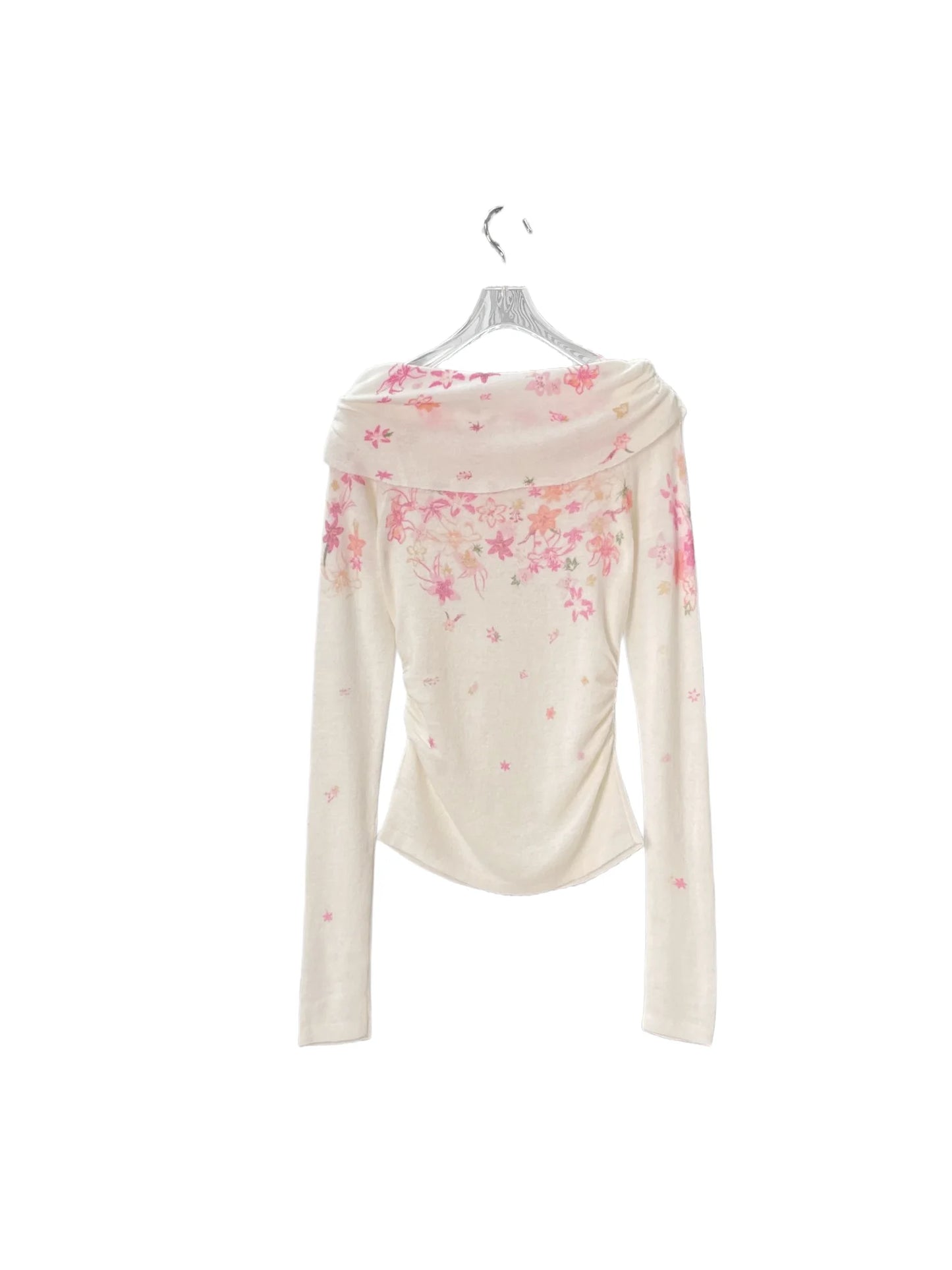 Women's Knitted Long Sleeved One Collar Printed Top For Spring And Autumn Fashion Casual 2651561