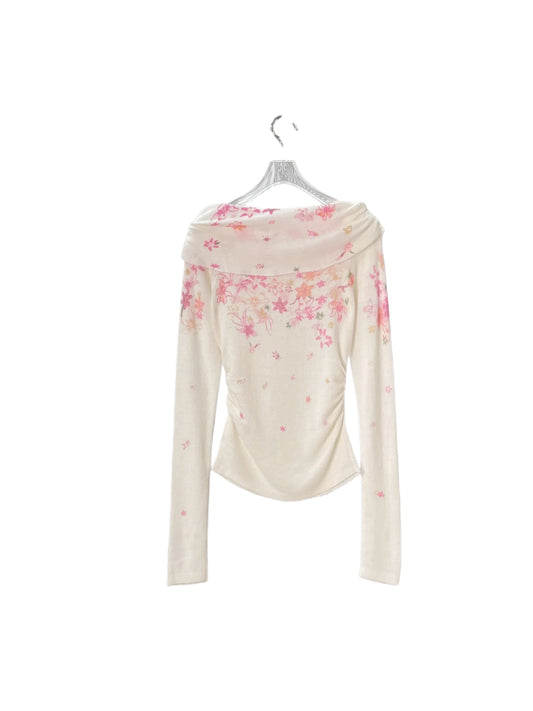 Women's Knitted Long Sleeved One Collar Printed Top For Spring And Autumn Fashion Casual 2651561