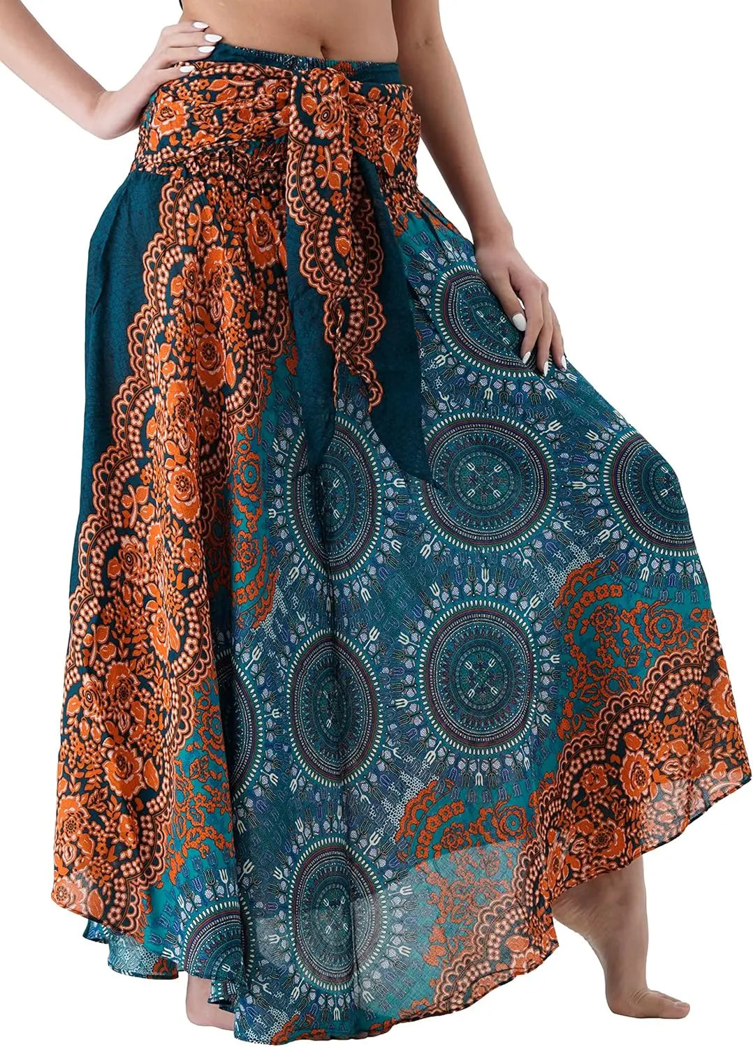 Long Skirts for Women Maxi Boho Skirt Floral Print
