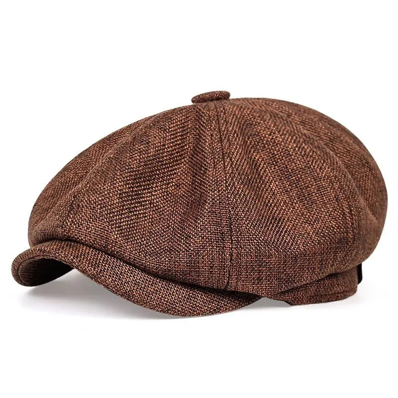 Classic Hat for Men Caps Vintage Retro Tweed Peaky Blinders Beret Hat Flat Peaked Cap Street Hats for Women Men