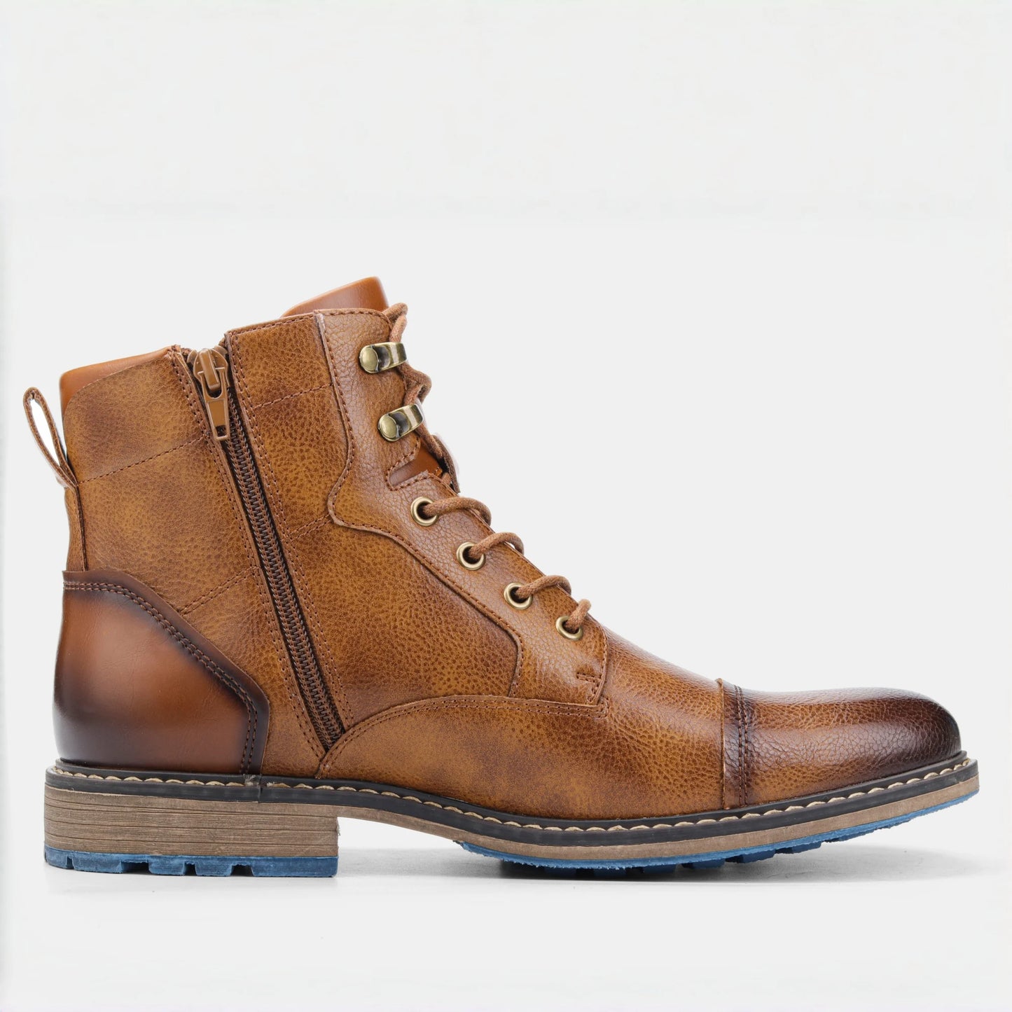 Spring Leather Boots with Zipper Classical Men Boots 2026 Fashion Comfortable Ankle Boots