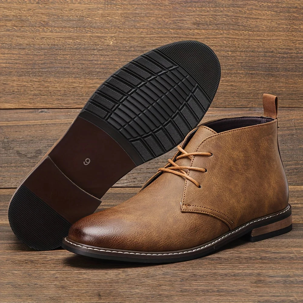 Boots Leather 2026 Retro Brand Comfortable Fashion Casual  Men Desert Boots
