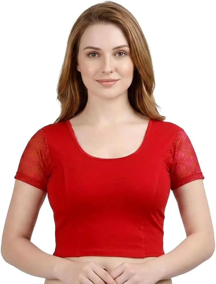 Readymade Blouses for Women sarees, Stretchable (B102-P)