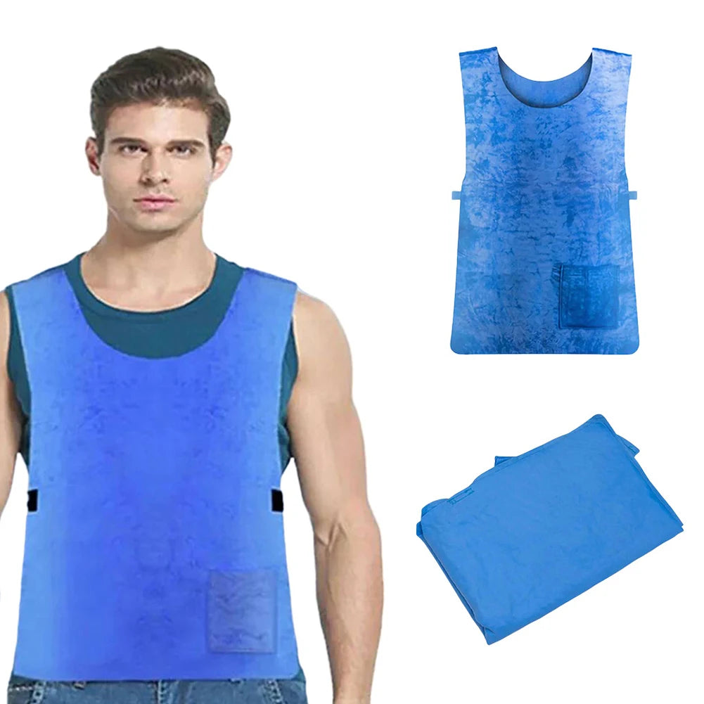 Summer Cooling Vest Lightweight Ice Cooling Vest Reusable Cool Vest Adjustable for Men Women for Cycling Running Outdoor Sports