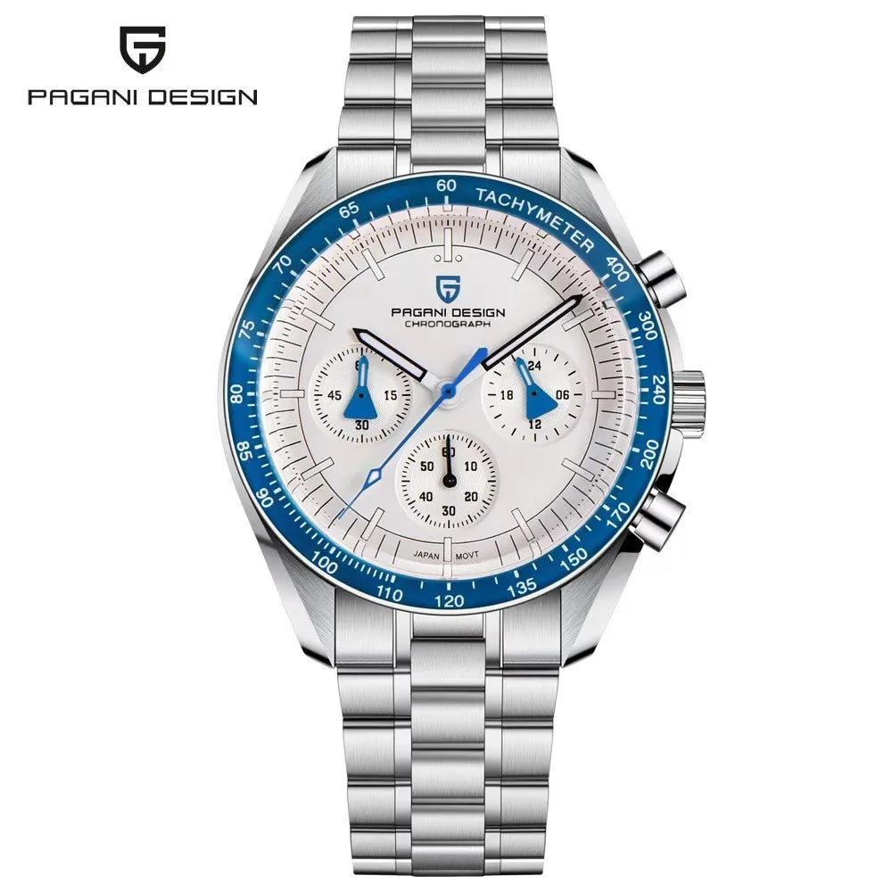 2026 New PAGANI DESIGN Moon V6 Men's Watches Luxury Quartz Watch For Man Chronograph VK63 AR Sapphire Mirror Luminous