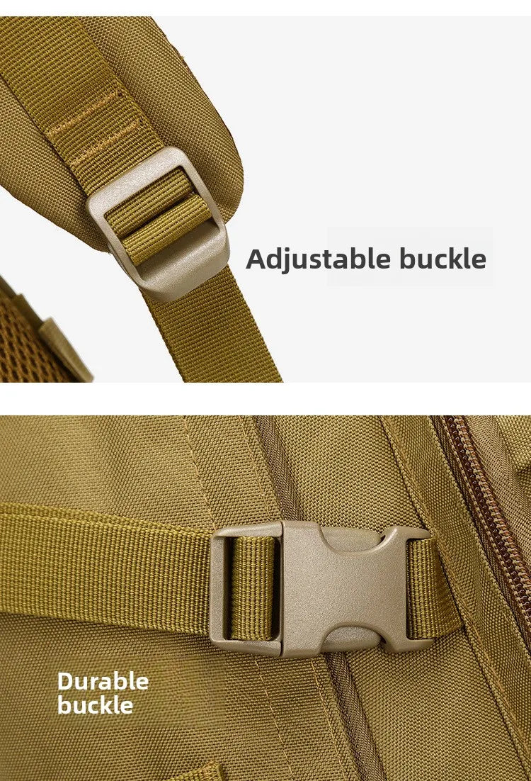 Nylon Tactical Unisex Sport Backpack Outdoor Travel Hiking Laptop Bag USB Charging Waterproof Large Capacity Backbag Men
