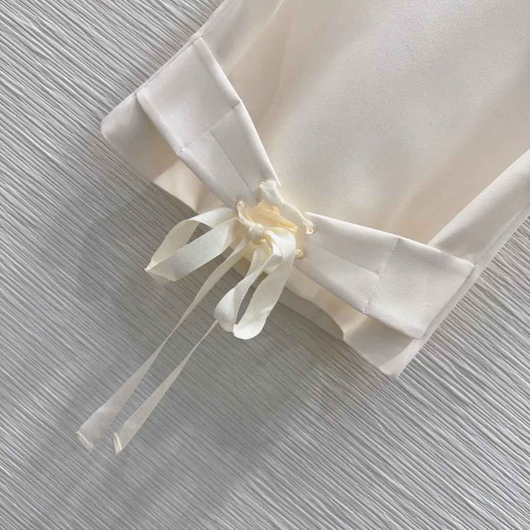 Women's Sleeveless Button-Up Lapel  Collar Embroidered Vest Fashionable Elegant Spring Summer 2650966