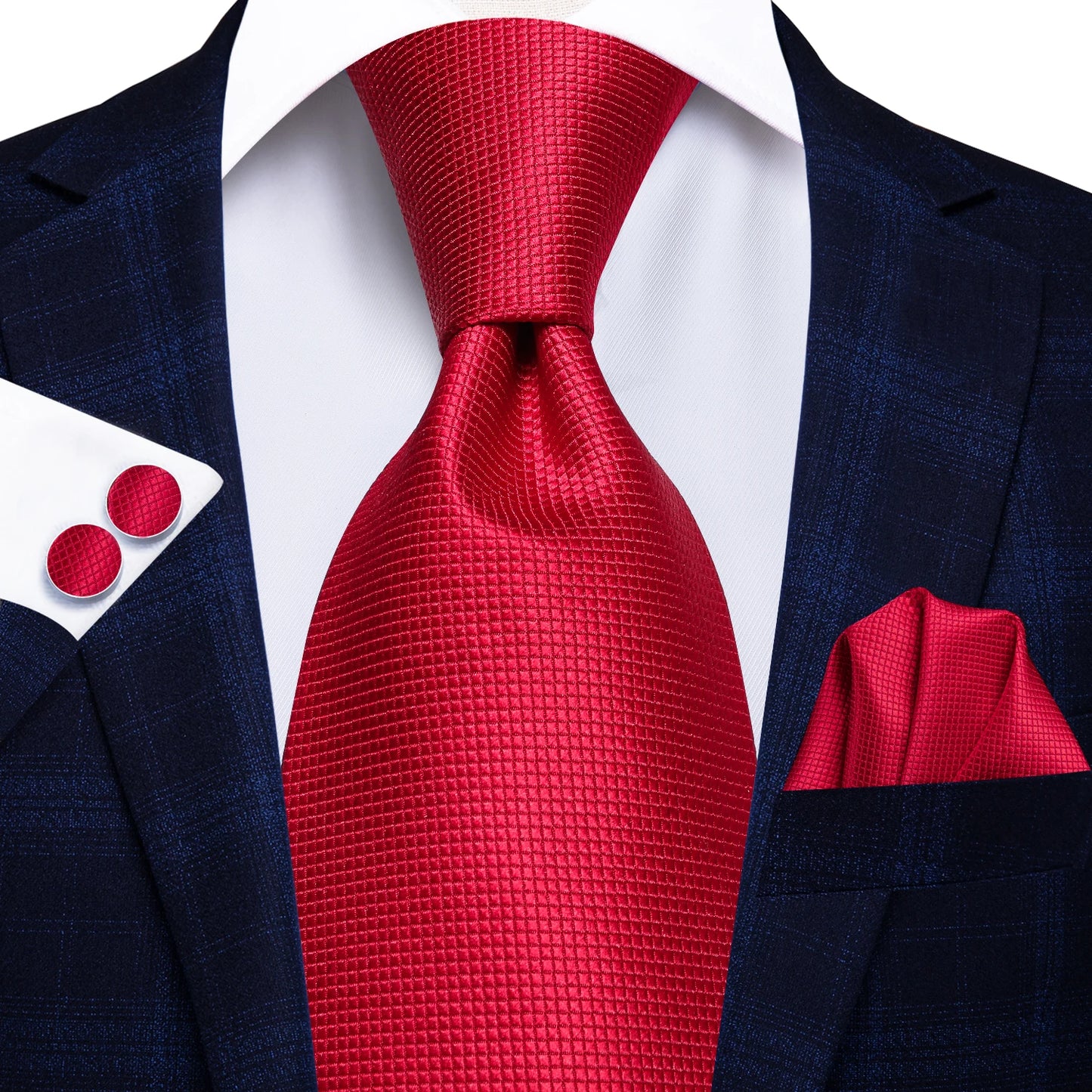 Hi-Tie Paisley Wine Red 100% Silk Men's Tie NeckTies 8.5cm Ties for Men Formal Business Luxury Wedding