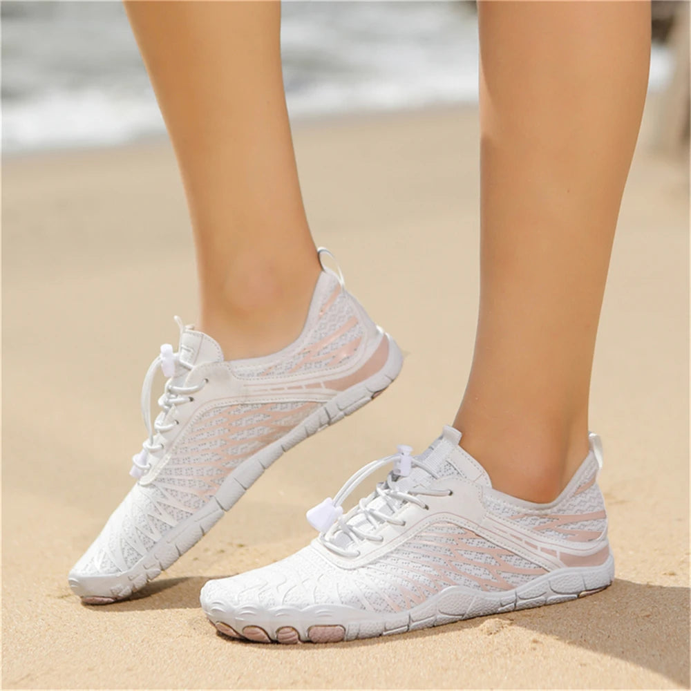 Aqua Shoes Women Men Barefoot Water Shoes Quick-Drying Outdoor Beach Upstream Wading Swimming Shoe Sneakers Unisex Trekking Surf