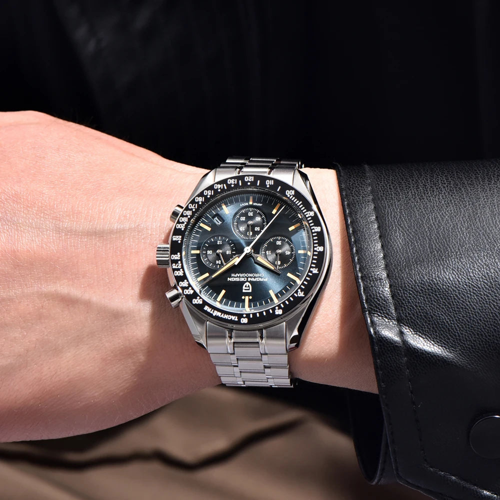 2026 New PAGANI DESIGN Moon V6 Men's Watches Luxury Quartz Watch For Man Chronograph VK63 AR Sapphire Mirror Luminous