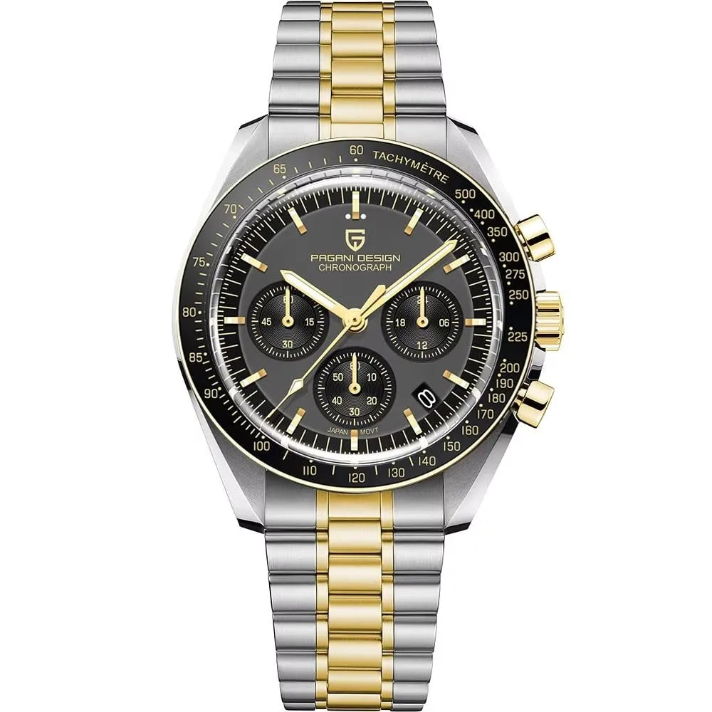 2026 New PAGANI DESIGN Moon V6 Men's Watches Luxury Quartz Watch For Man Chronograph VK63 AR Sapphire Mirror Luminous