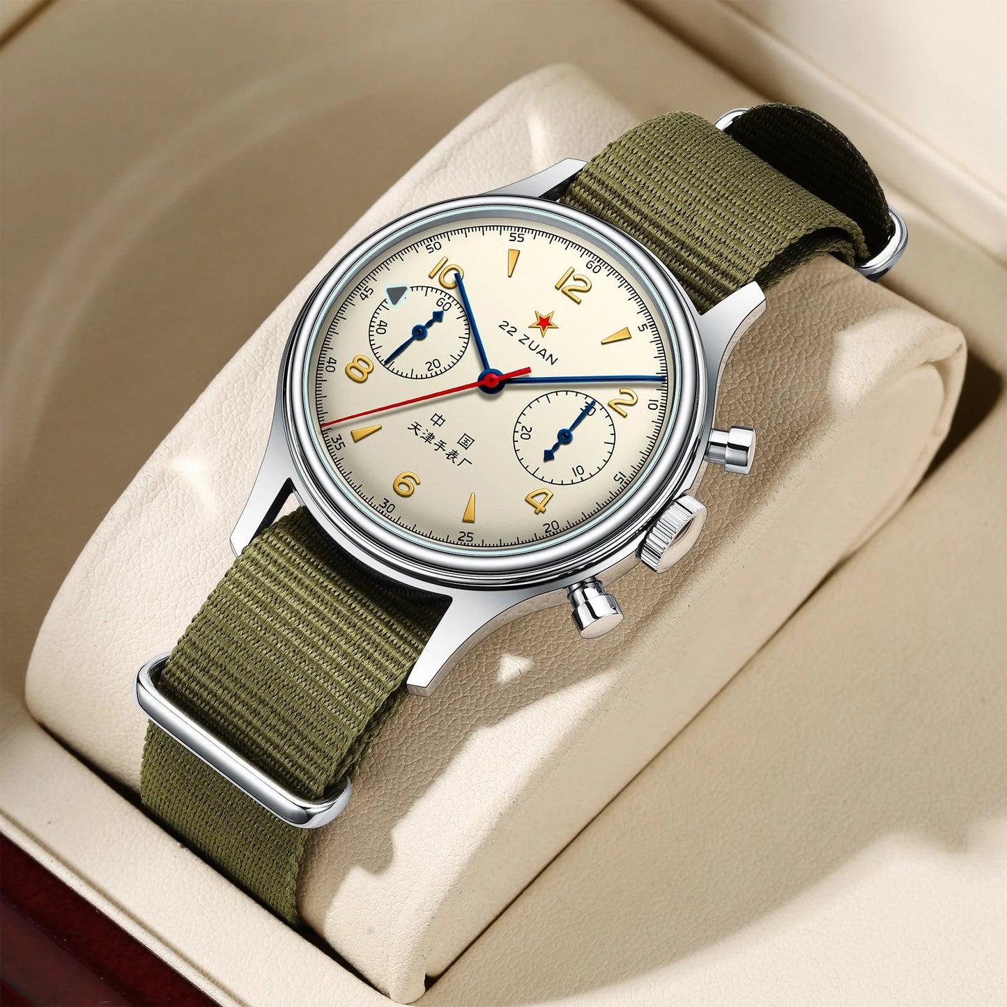 Seagull 1963 International Edition Watch for Men Chronograph Manual Winding Mechanical Watches Original ST1901 D304 Memorial