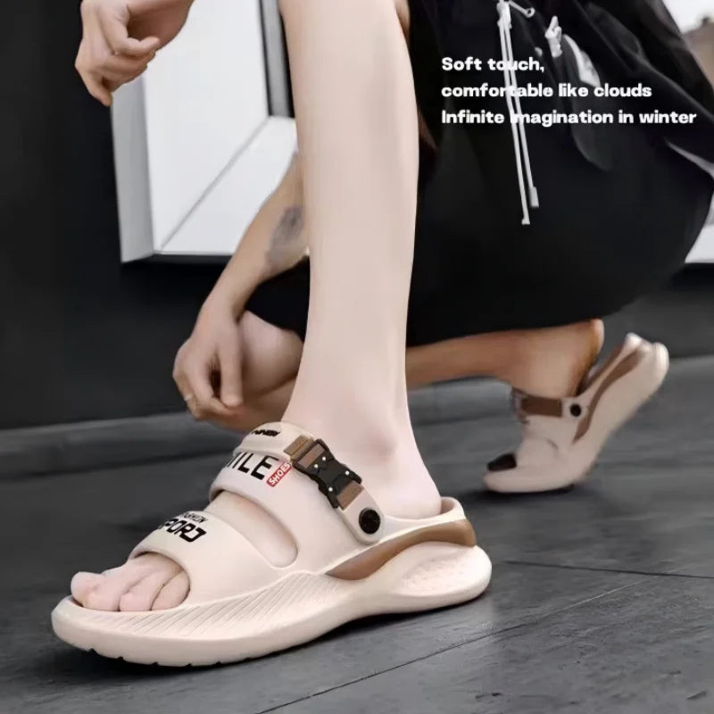 Summer wear anti-slip outdoor sandals, suitable for both beach and casual use, with thick soles