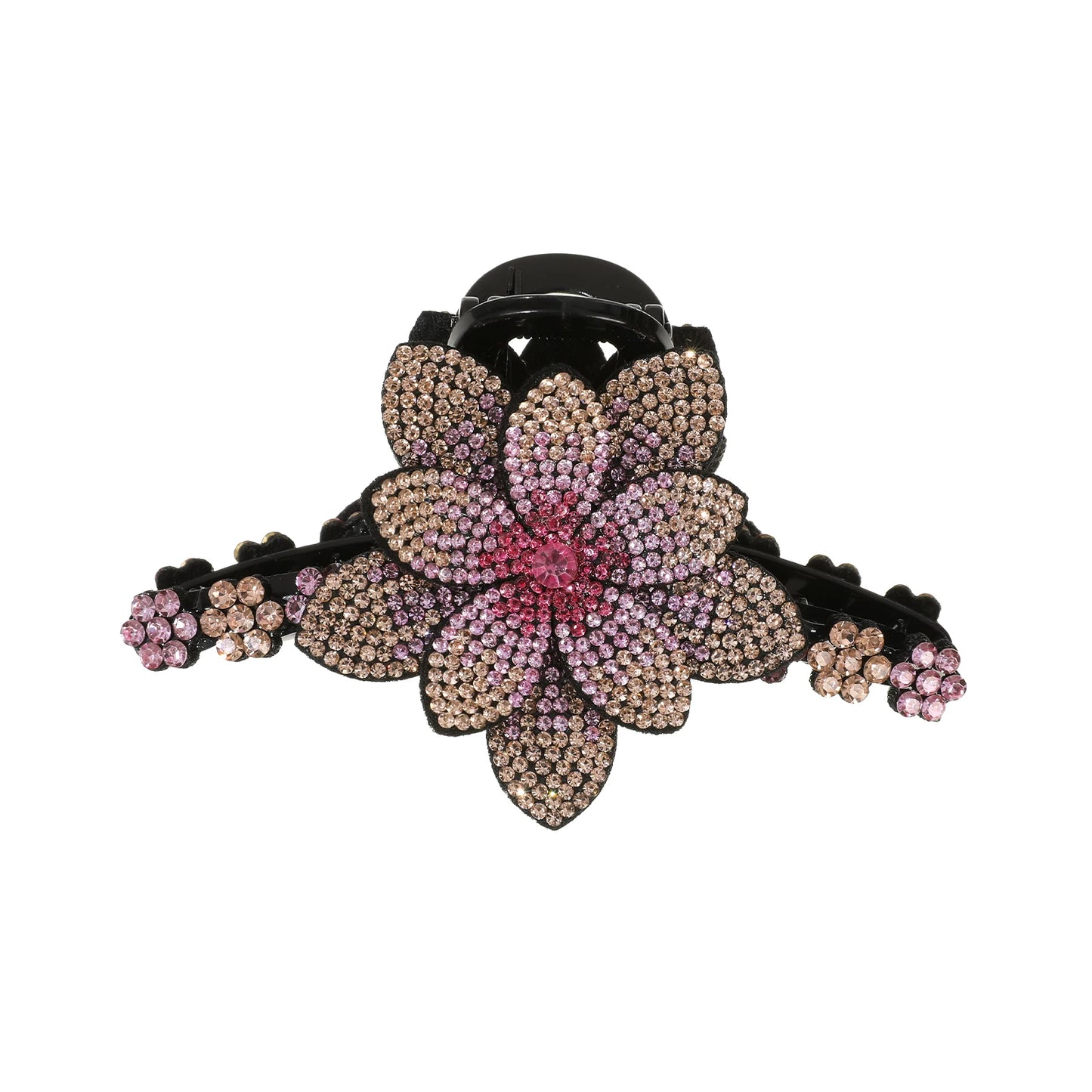 AWAYTR New Flower Hair Claws Clips Hairpins For Girls Women Fashion Rhinestone Hairgrip Barrettes