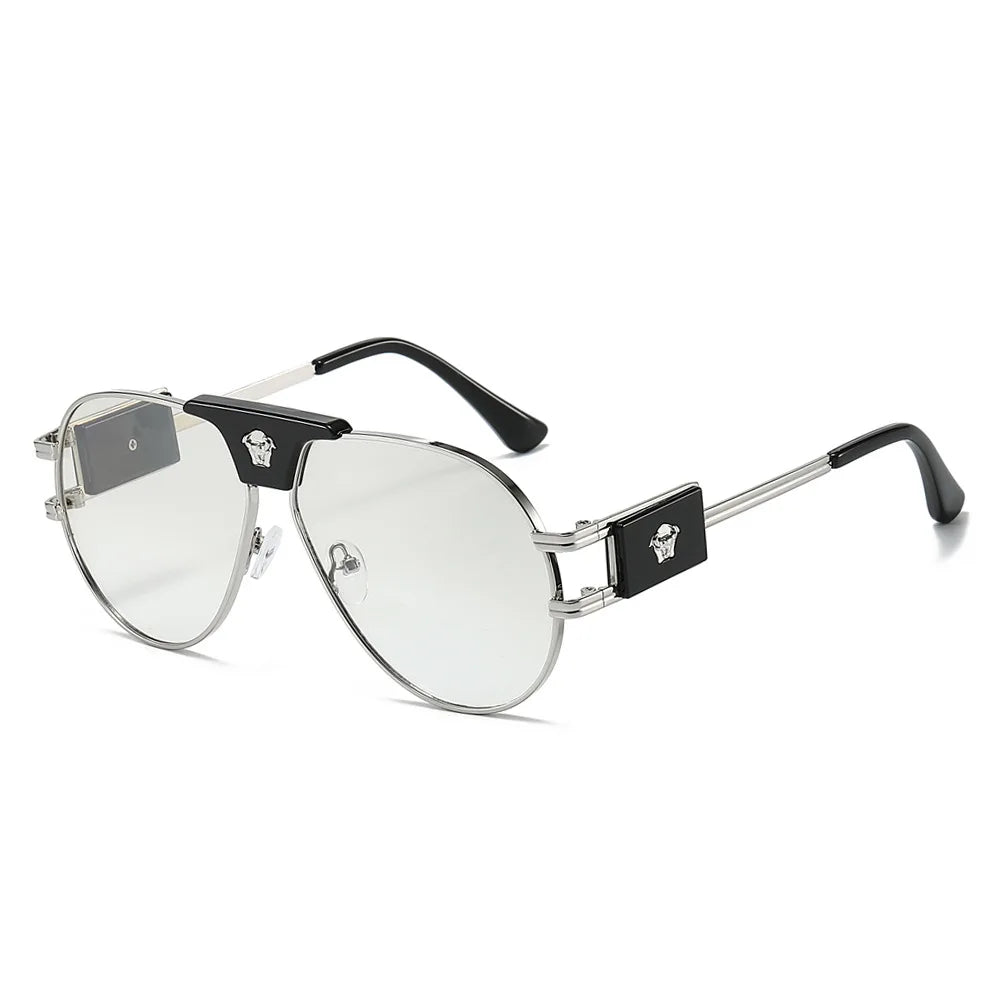 Classic Aviation Sunglasses Women Brand Designer Cattle Head Decoration Brand Designer Pilot Sun Glasses UV400