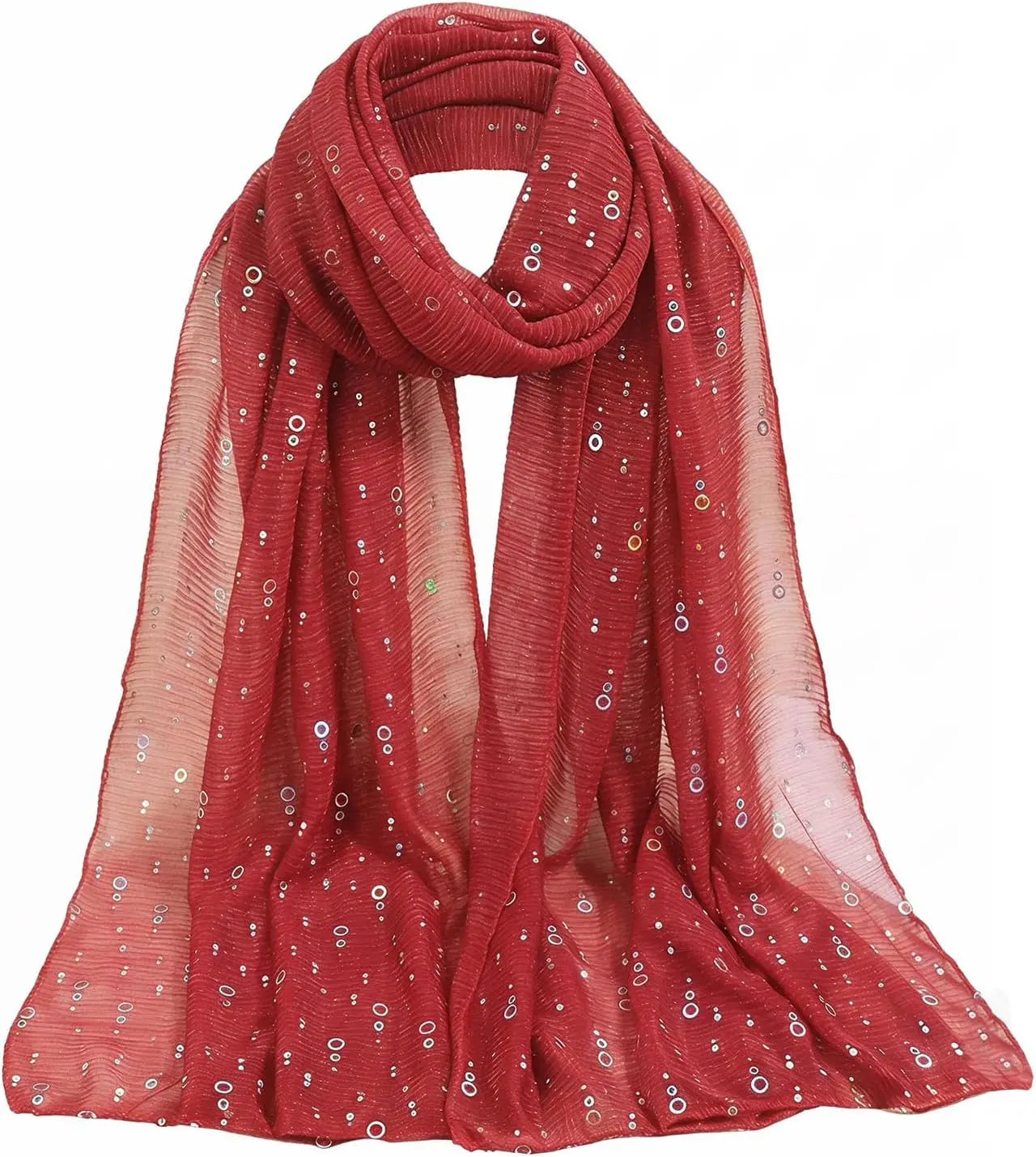 Women's Sequin Bandana Square Scarf Silk Scarves Mesh Shawl and Wrap for Evening Dresses