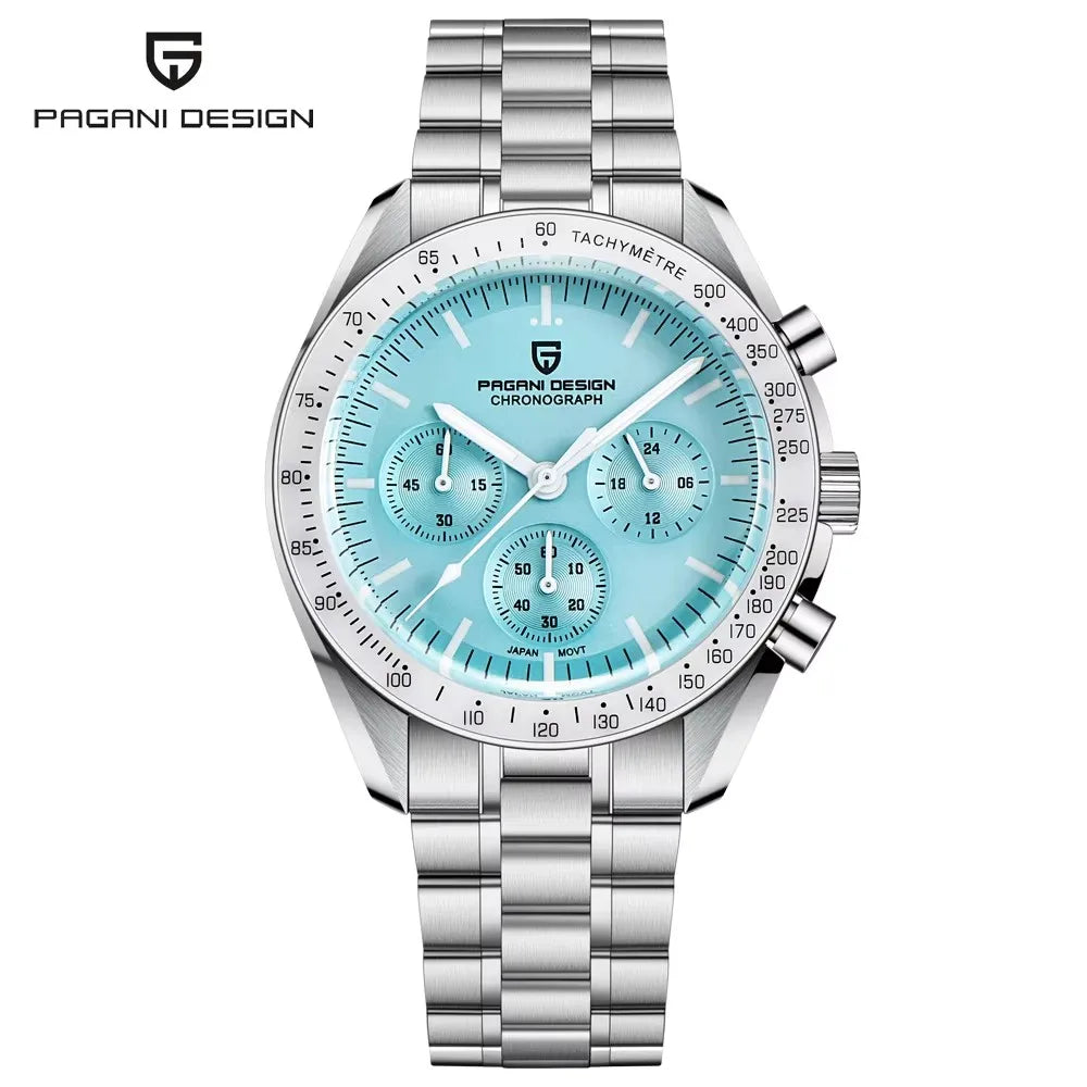 2026 New PAGANI DESIGN Moon V6 Men's Watches Luxury Quartz Watch For Man Chronograph VK63 AR Sapphire Mirror Luminous