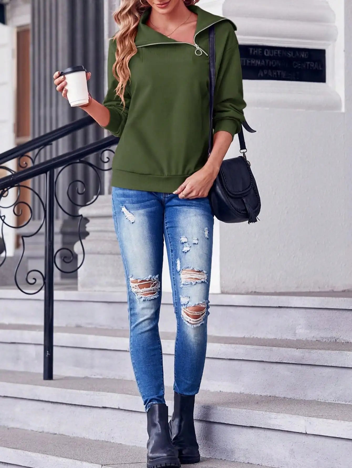 Y2K Aesthetic High Stretch Turtleneck Zipper Sweatshirt Oversized Pullover Winter Fleece Lined Gothic Streetwear Top122 sweaters