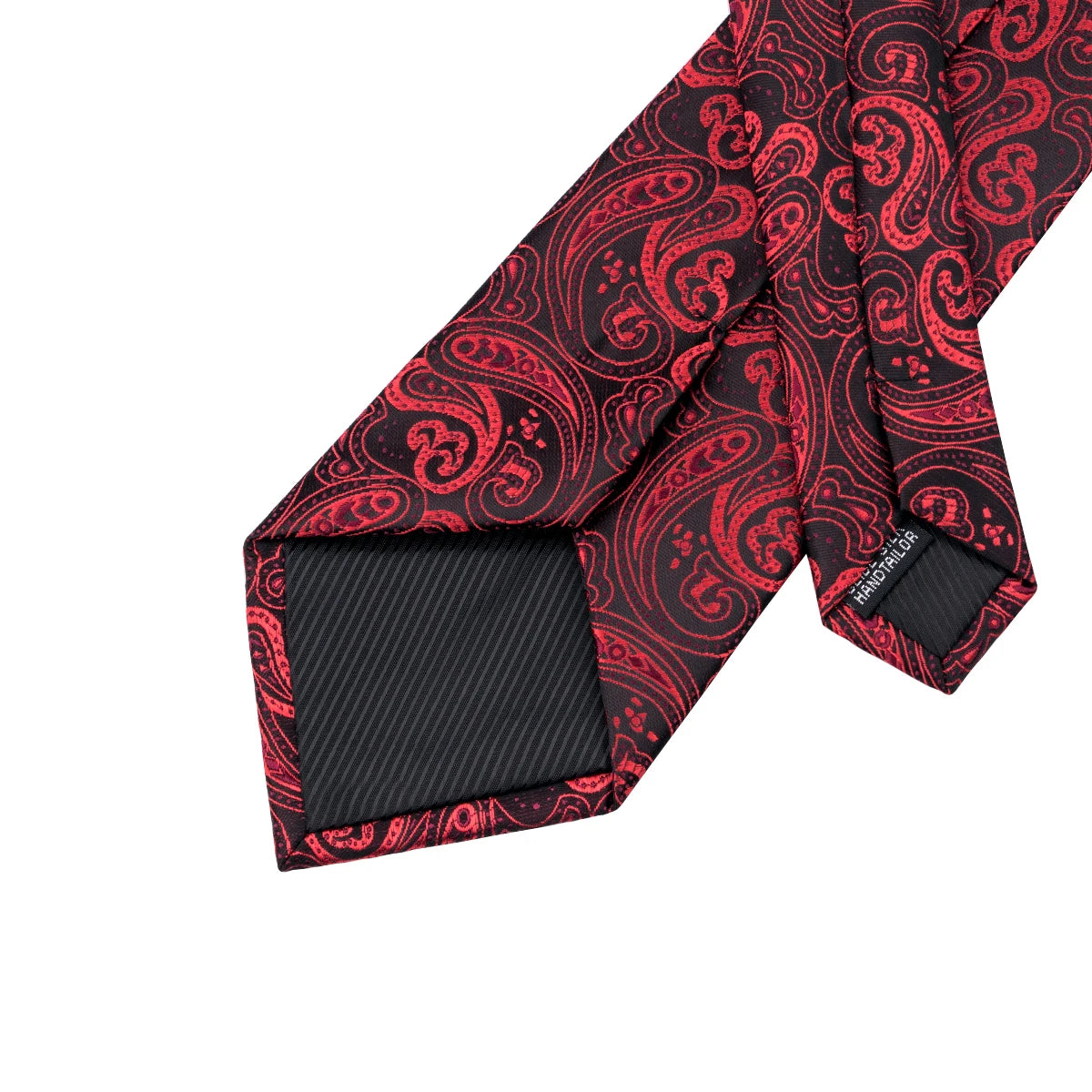 Hi-Tie Paisley Wine Red 100% Silk Men's Tie NeckTies 8.5cm Ties for Men Formal Business Luxury Wedding