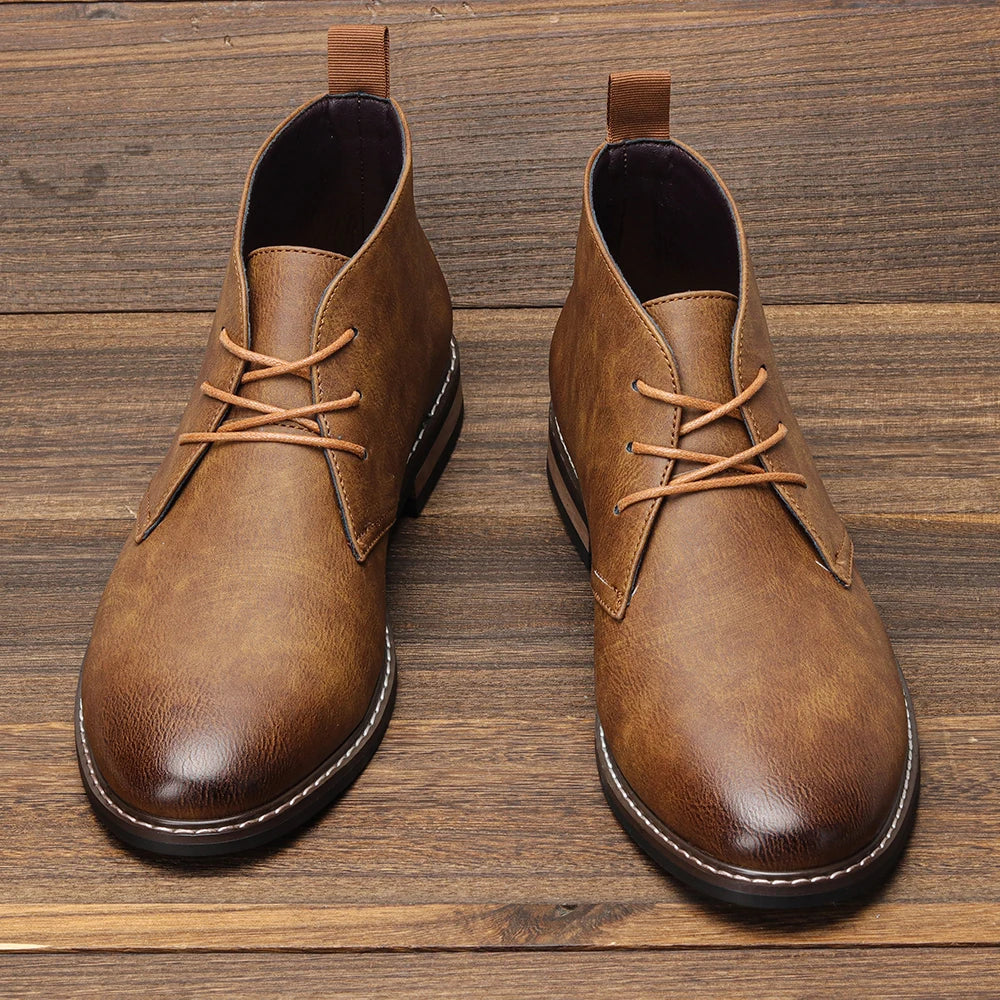 Boots Leather 2026 Retro Brand Comfortable Fashion Casual  Men Desert Boots