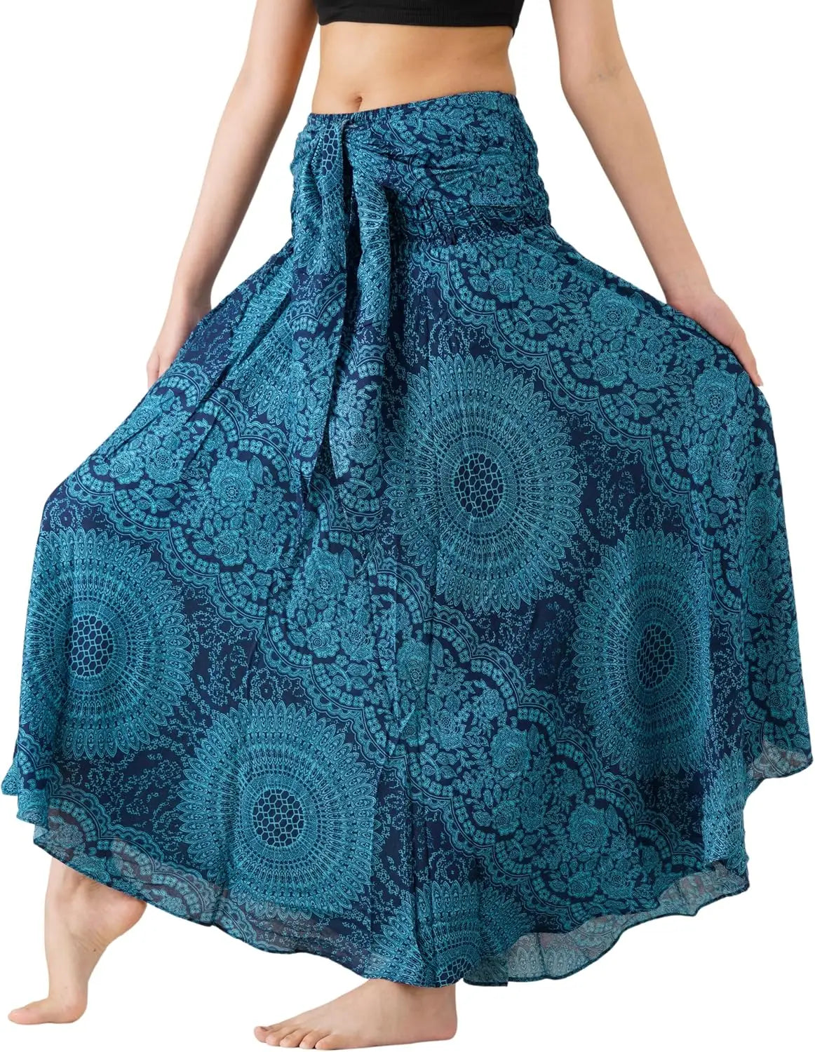 Long Skirts for Women Maxi Boho Skirt Floral Print