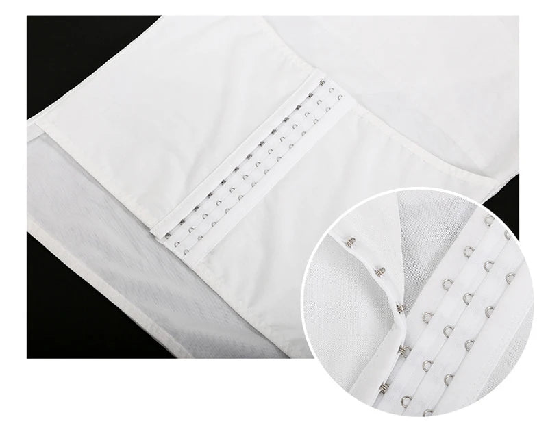 CXZD Waist Trainer Muscle Girdle Shirt Men Slimming Body Shaper Tummy Vest Mesh Chain Corset Correction Abdomen Tank Top