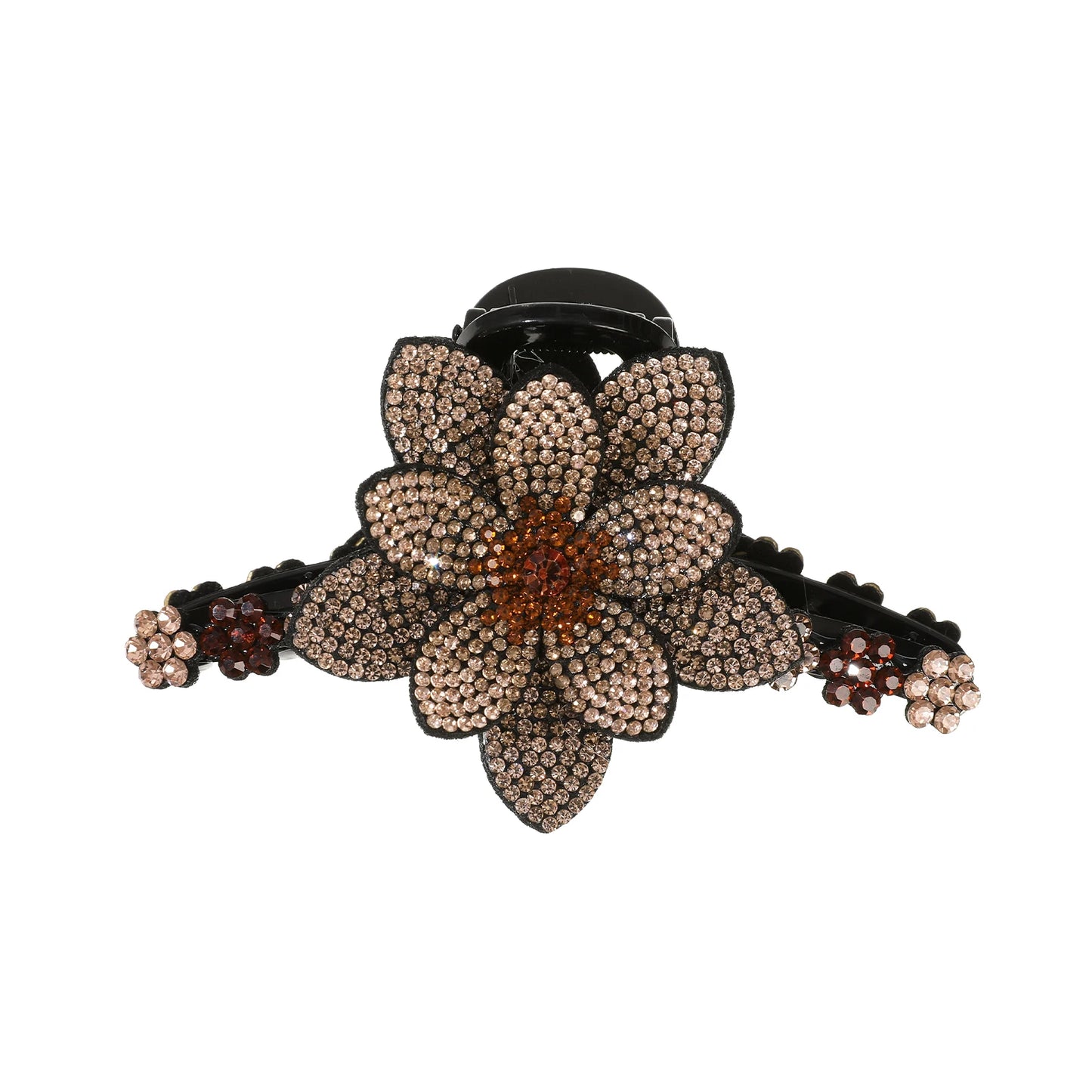 AWAYTR New Flower Hair Claws Clips Hairpins For Girls Women Fashion Rhinestone Hairgrip Barrettes