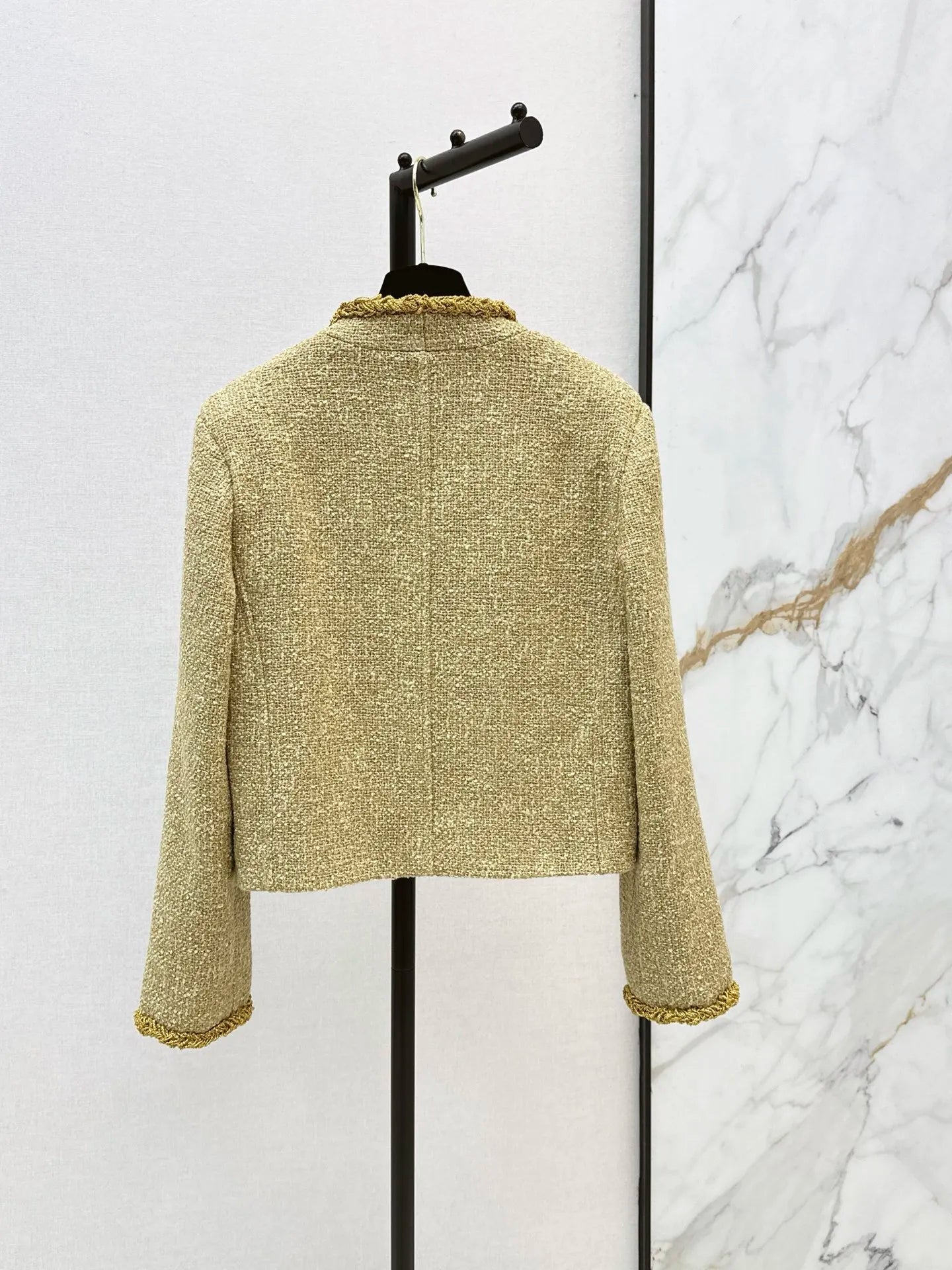 Women's Pure Color Long Sleeve Stand Collar Button Jacket Elegant Autumn Winter Fashion Outerwear New Style 2671444