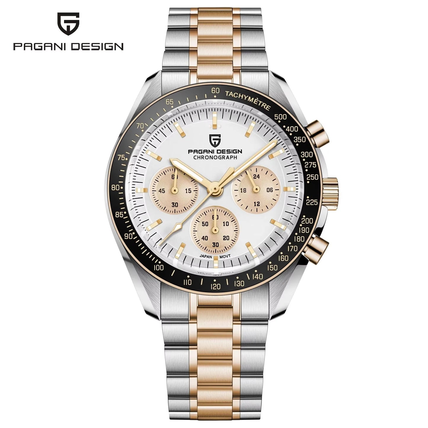 2026 New PAGANI DESIGN Moon V6 Men's Watches Luxury Quartz Watch For Man Chronograph VK63 AR Sapphire Mirror Luminous