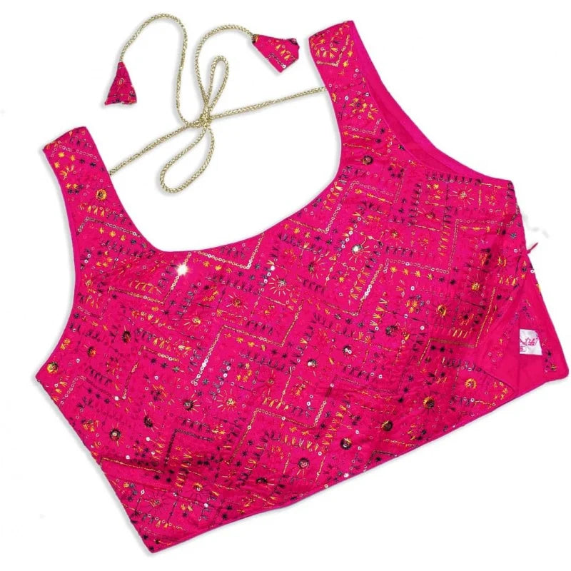 Sequin Embellished Saree Blouse for Women (B228-P)