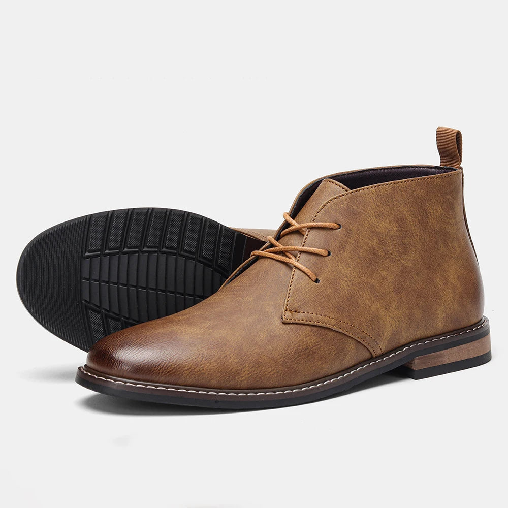 Boots Leather 2026 Retro Brand Comfortable Fashion Casual  Men Desert Boots