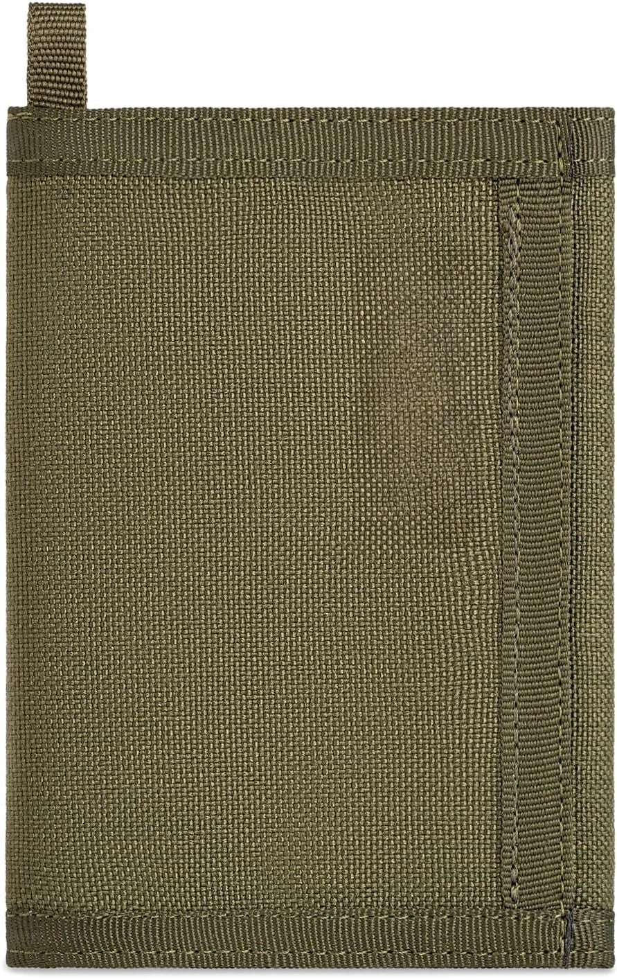 Military Tactical Men's Wallets- ID Card Holder - Canvas, Thin, Front Pocket Travel Wallet -Coin Zipper Pocket