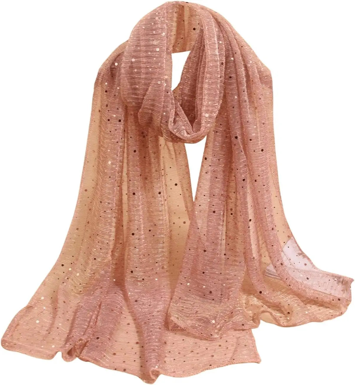 Women's Sequin Bandana Square Scarf Silk Scarves Mesh Shawl and Wrap for Evening Dresses