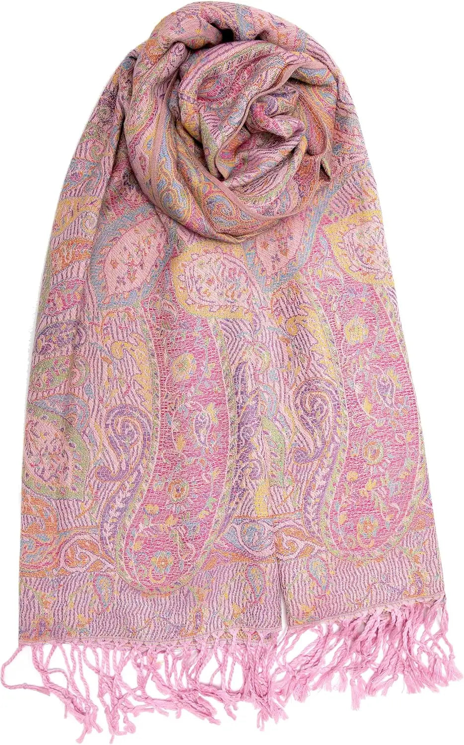 Reversible Paisley Pashmina Rave Scarf – Exotic Indian Shawls and Wraps for Evening Dresses, Festivals, All Seasons