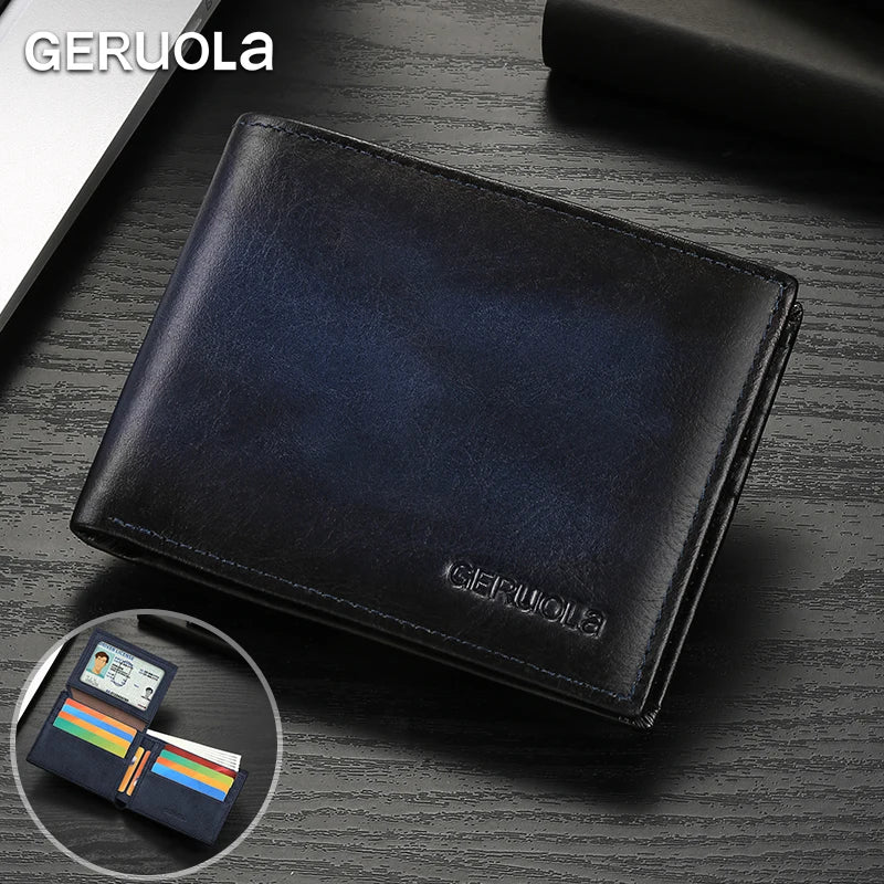 2025/2026 Bestseller! Short-style wallet crafted from genuine top-grain cowhide leather. Features RFID blocking technology.