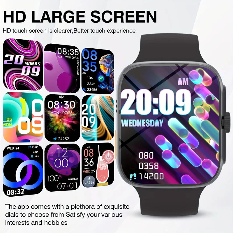 Smart Watch, HD Screen, Wireless Call, Multiple Sports Modes, Replaceable Wallpaper, Outdoor Sports Watch, Smart Watches Suitable for Men and Women,  Suitable for IPhone & Android