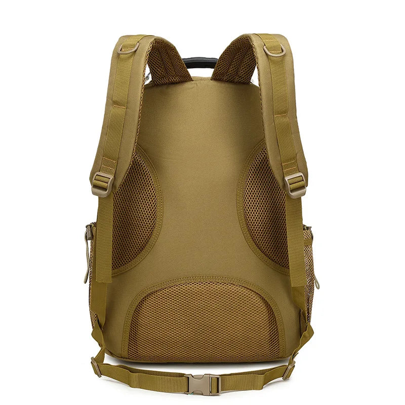 Nylon Tactical Unisex Sport Backpack Outdoor Travel Hiking Laptop Bag USB Charging Waterproof Large Capacity Backbag Men
