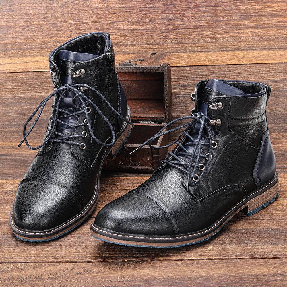 Size 8~13 Men Boots Fashion Brand Comfortable Ankle Boots For Men